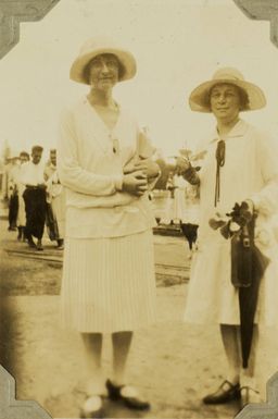 Miss Kirgan and Ethel Vickery, 1928