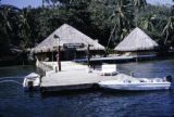 French Polynesia, dock at Club Mediterranee in Bora Bora