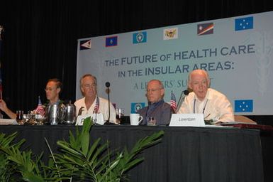 [Assignment: 48-DPA-09-30-08_SOI_K_Isl_Conf_Final] Final day of Insular Areas Health Summit [("The Future of Health Care in the Insular Areas: A Leaders Summit") at the Marriott Hotel in] Honolulu, Hawaii, where Interior Secretary Dirk Kempthorne [joined senior federal health officials and leaders of the U.S. territories and freely associated states to discuss strategies and initiatives for advancing health care in those communinties [48-DPA-09-30-08_SOI_K_Isl_Conf_Final_DOI_0879.JPG]