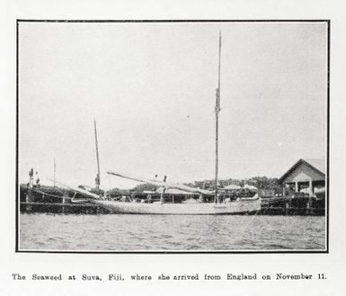 The Seawood at Suva, Fiji, where she arrived from England on November 11