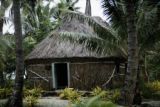 Fiji, thatched-roofed home on Yasawa Island