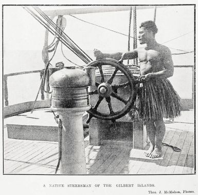 A native steersman of the Gilbert Islands