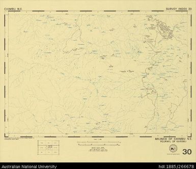 Papua New Guinea, Chimbu NE, Survey Index 30, 1:50 000, 1973