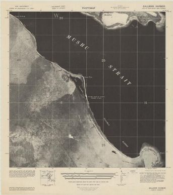 Special map, northeast New Guinea (Dallman Harbor , back)