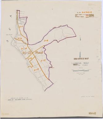 1950 Census Enumeration District Maps - Hawaii (HI) - Maui County - Lahaina - ED 5-11 to 17