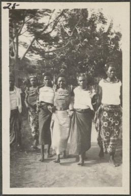 Group of town women, Rabaul, New Britain Island, Papua New Guinea, approximately 1916