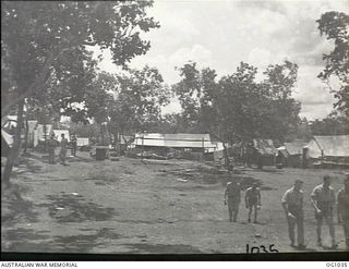 PORT MORESBY, PAPUA. C. 1944-05. TENTLINES SURROUND THE CAMPSITE OF THE RAAF AIRCRAFT REPAIR DEPOT