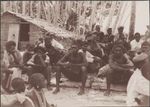 Villagers listening to addresses at the church congress, Honggo, Solomon Islands, 1906 / J.W. Beattie
