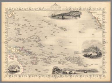 Polynesia, Or Islands In The Pacific Ocean. The Illustrations by H. Winkles & Engraved by T. Wrightson. The Map Drawn & Engraved by J. Rapkin.