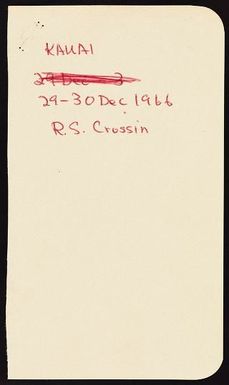 Kauai-Kilauea Point, 1965-1968