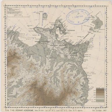 Keravat Aerodrome, New Britain, C.I.U., T-43 (map)