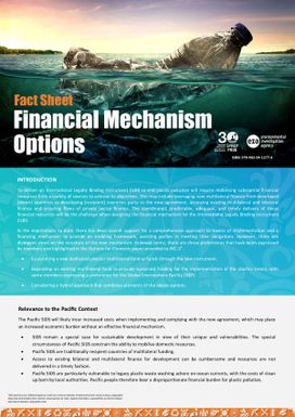 Financial Mechanism Options - Factsheet