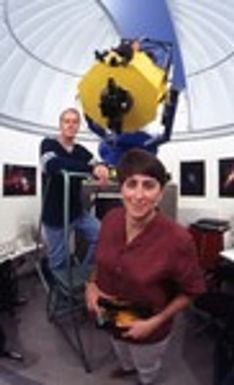 Students at the Keck Observatory in Hawaii.