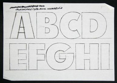 Churchward Type Ultrabold 2002 Sketch