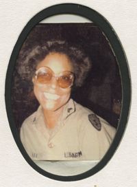 Photograph of Private First Class Francine Fisher in South Korea