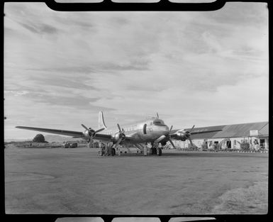 British Commonwealth Pacific Airlines, DC-4 Skymaster, VH-BCP, Nandi Airport, Fiji