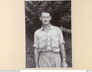 TOROKINA, BOUGAINVILLE. 1945-11-28. LIEUTENANT E.W. MULLANEY, COMMANDING OFFICER, 2/1 GUARD REGIMENT, ATTACHED HQ 23 INFANTRY BRIGADE