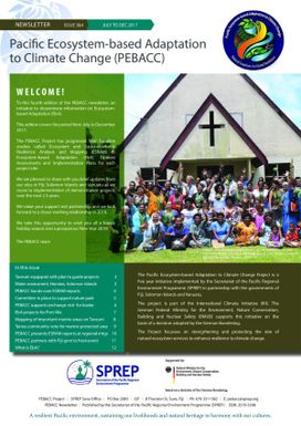 Pacific ecosystem-based adaptation to Climate Change (PEBACC) newsletter, Issue 3 & 4 (Jul-Dec-2017)