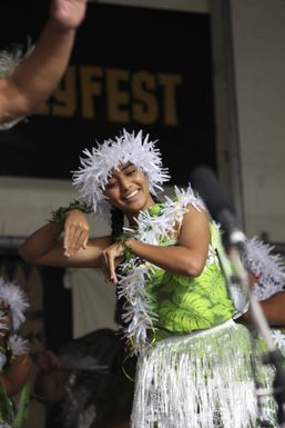 Cook Islands dance, ASB Polyfest, 2016.