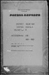 Patrol Reports. Milne Bay District, Esa'ala, 1951 - 1953