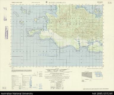 Solomon Islands, Shortland Islands, Shortland Island, Series: X713, Sheet 6936 IV, 1967, 1:50 000