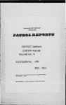 Patrol Reports. Northern District, Kokoda, 1951 - 1953