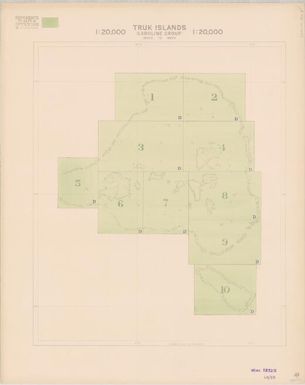 Truk Islands (Caroline Group) : index to maps / prepared under the direction of the Chief of Engineers, U.S. Army