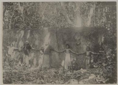 Five Fijians, Fiji, approximately 1895