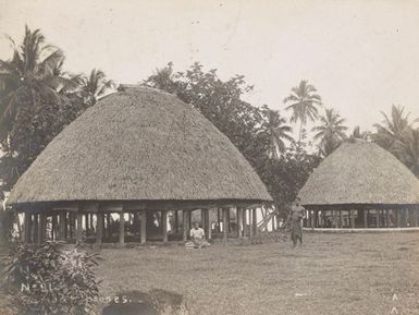 Two fales. From the album: Photographs of Apia, Samoa