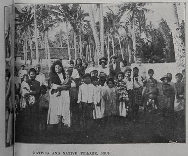 Native and native village, Niue