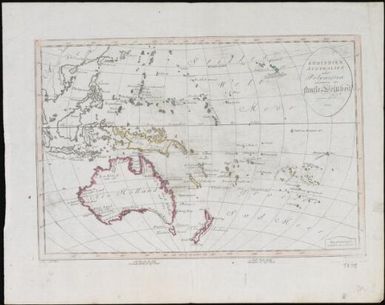 Sudindien Australien oder Polynesien insegmein der fünfte Weltheil / gebr: Lotter