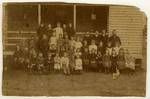 Group portrait of primary school children, [Monkland, Queensland?]