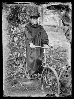 Woman cyclist