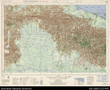 Papua New Guinea, Aitape, Series: AMS T504, Sheet SA 54-15, 1966, 1:250 000