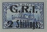 Stamp: Samoan Two Shillings