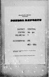 Patrol Reports. Central District, Woitape, 1963-1964