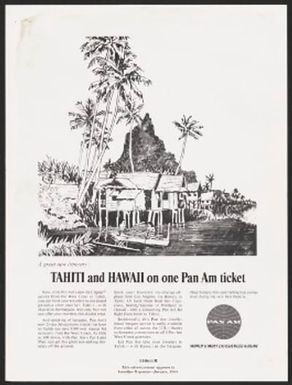 TAHITI and HAWAII on one Pan Am ticket