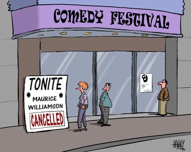 Comedy Festival. Maurice Williamson. 10 September 2010