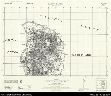 Papua New Guinea, New Ireland, Tatua Island (North), Series: AMS T795, Sheet 6149 I, 1960, 1:50 000