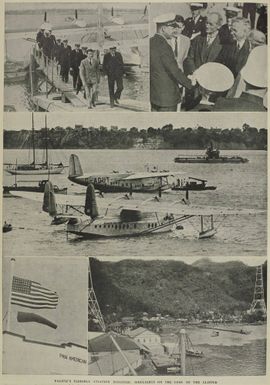The flying-boat Samoan Clipper and her crew in Auckland, before the accident near Pago Pago which claimed the lives of all crew