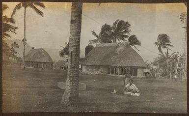 Village scene. From the album: Samoa