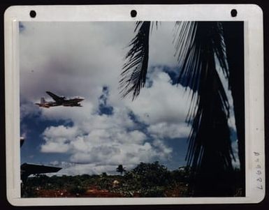 A Douglas C-54 Takes Off From Harmon Field, Guam. (U.S. Air Force Number K4240)