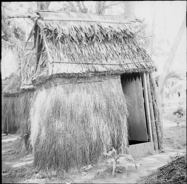Grass hut toilet for women, Nasalai, Fiji, 1966, 1 / Michael Terry