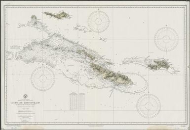 South Pacific Ocean, Papua (British New Guinea), Louisiade Archipelago, Bramble Haven to Rossel Island : from British surveys between 1850 and 1888 / U.S. Navy, Hydrographic Office