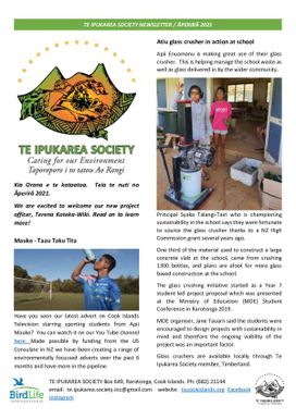 Te Ipukarea Society Newsletter / Aperira 2021