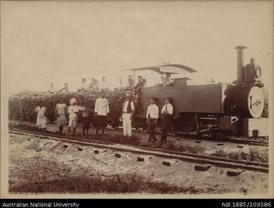 Fowler Locomotive carrying cane, Lautoka Mill