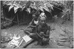 Pig festival, pig sacrifice, Tsembaga: ritual exchange of shell valuables, steel axes, pork and other wealth items