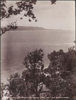 The west passage at Graciosa Bay, viewed from Te Motu, Santa Cruz Islands, 1906 / J.W. Beattie