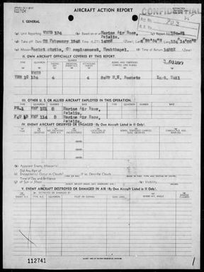 VMTB-134 - ACAreps nos 134-31 to 134-35 - Bombing, strafing & rocket attacks on targets in the Palau Is, 2/25/45- 3/1/45