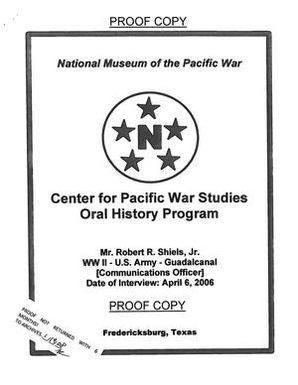 Oral History Interview with Robert Shiels, April 6, 2006